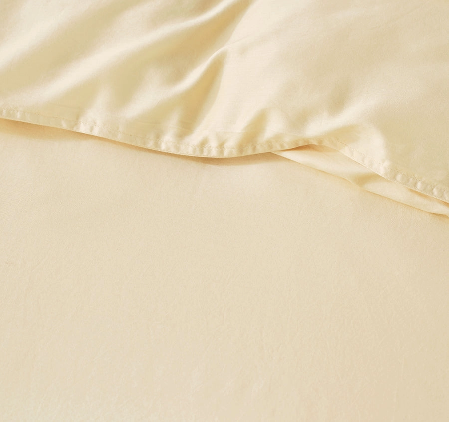 Surf Wash Quilt Cover Set Range Butter