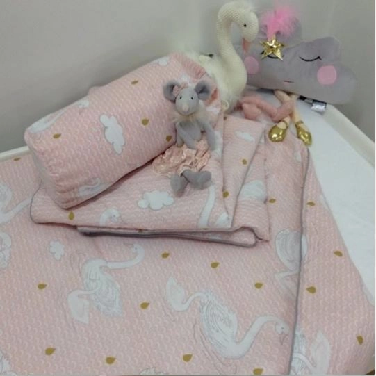 Swan Princess Cot Comforter by Jiggle and Giggle