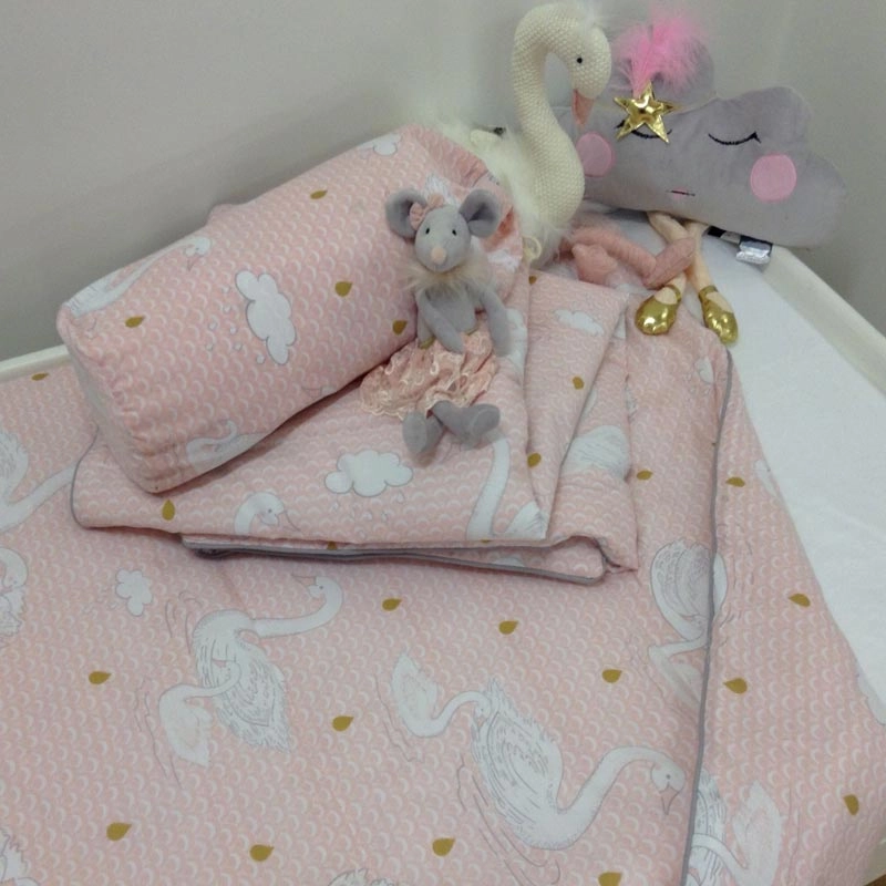 Swan Princess Cot Comforter by Jiggle and Giggle