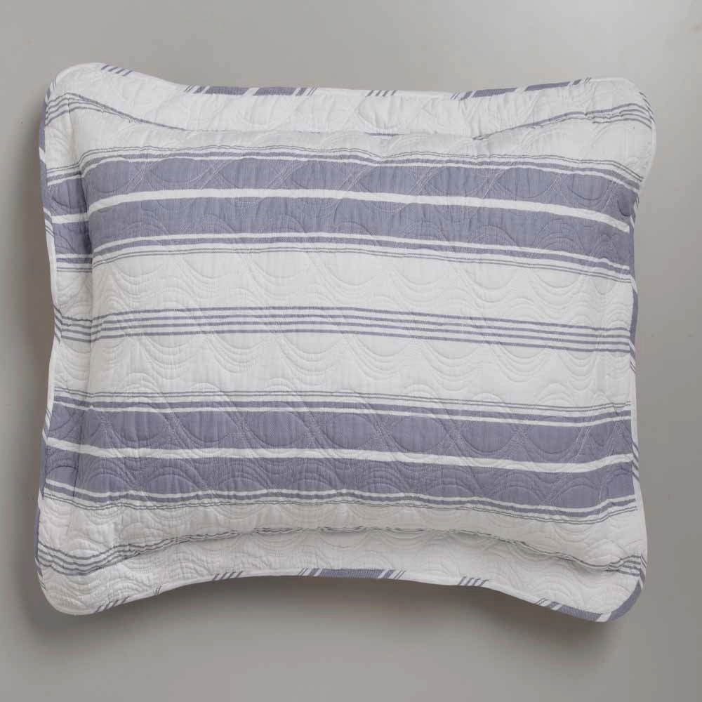 Tamarama Ocean White European Pillowcase (ea) by Logan & Mason Ultima