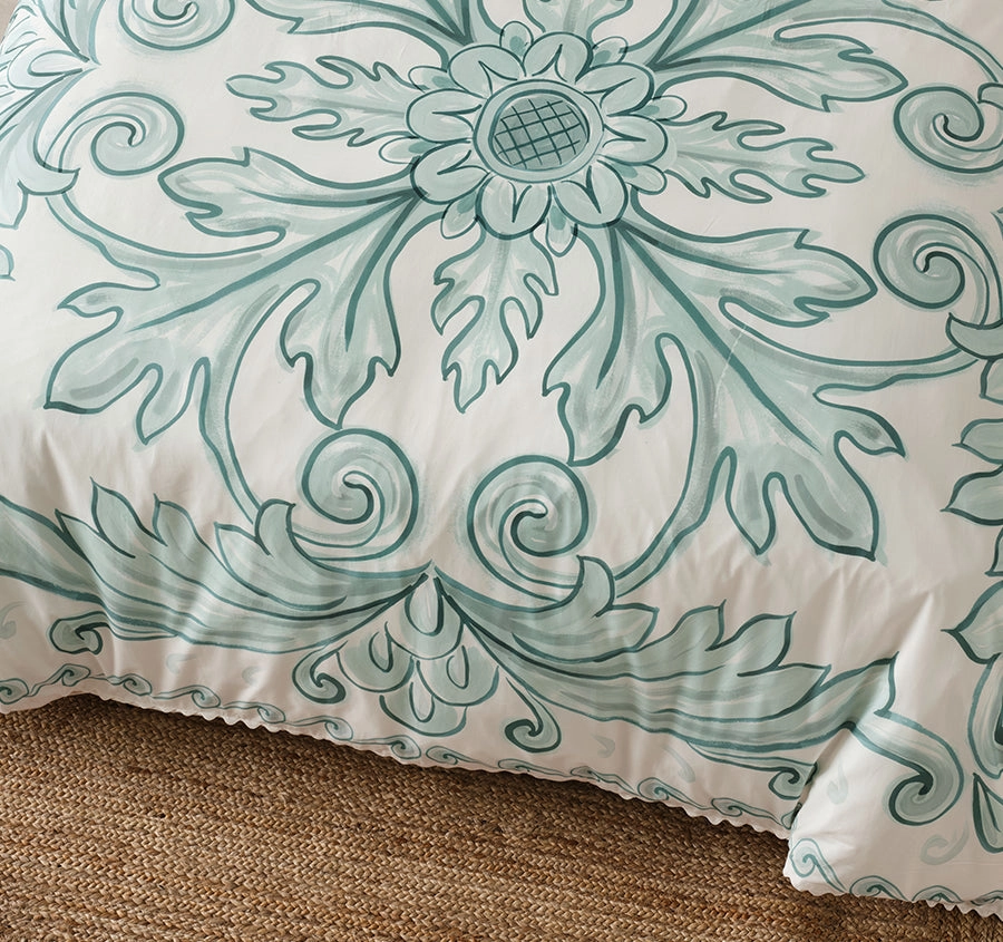 Thalia Quilt Cover Set Range Blue