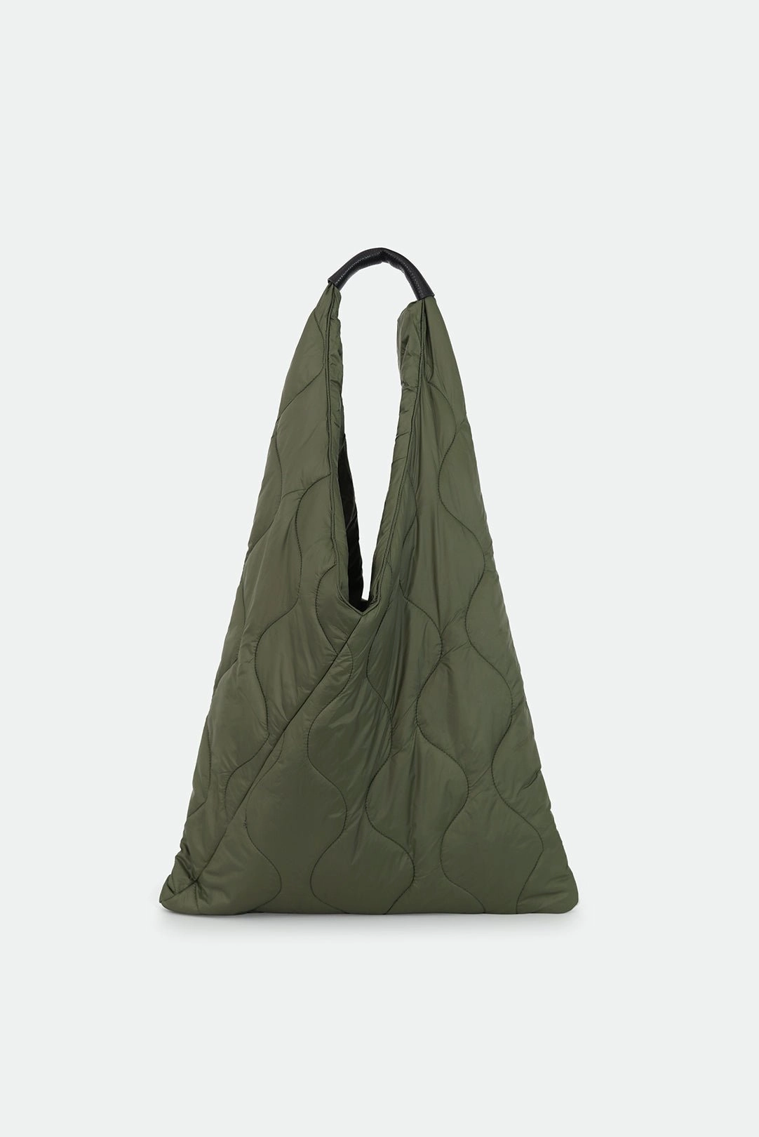 THE GALLERY TOTE QUILTED WITH LEATHER DETAIL