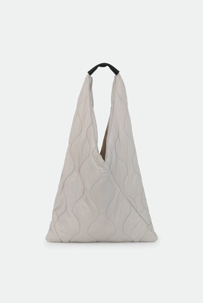 THE GALLERY TOTE QUILTED WITH LEATHER DETAIL