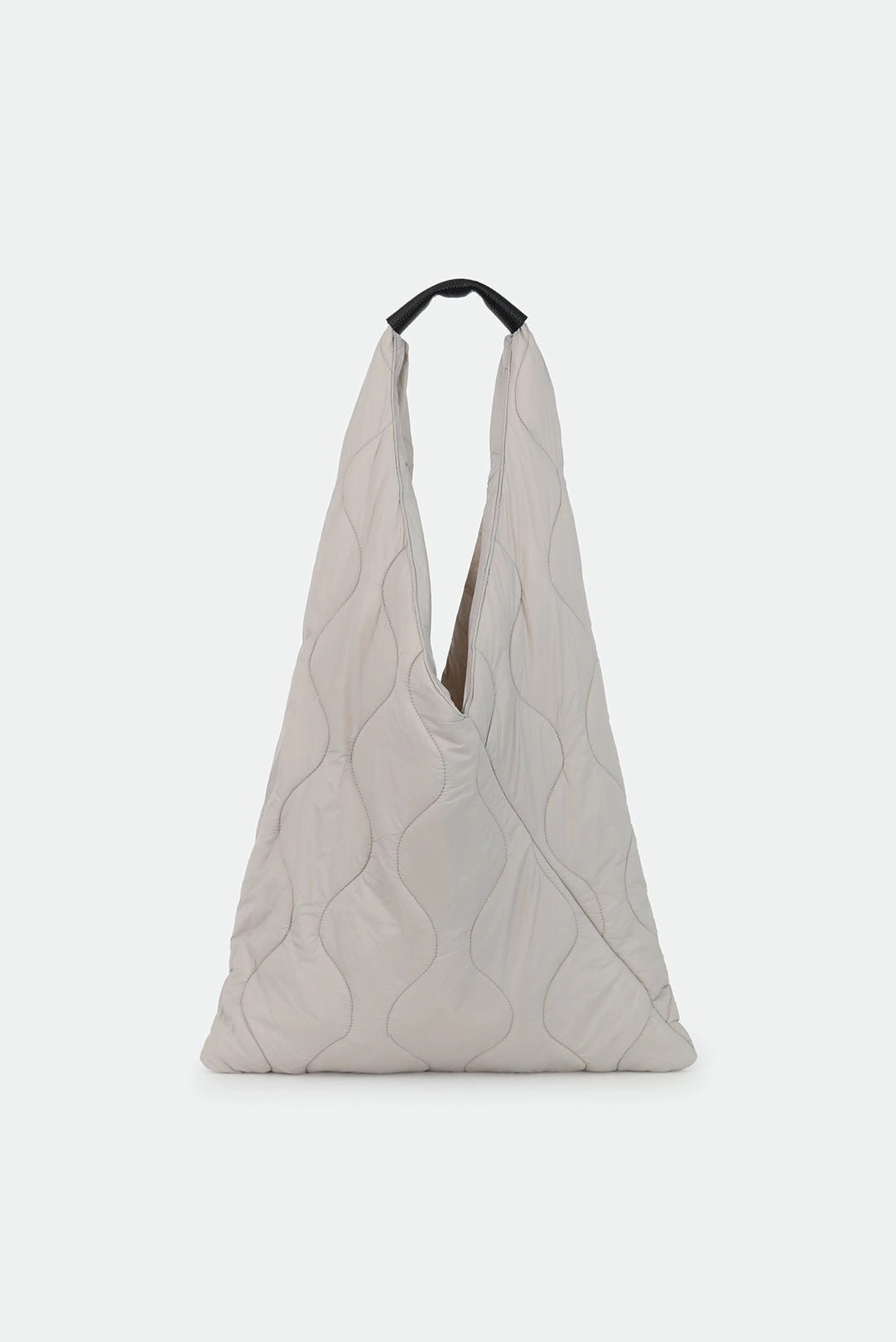 THE GALLERY TOTE QUILTED WITH LEATHER DETAIL