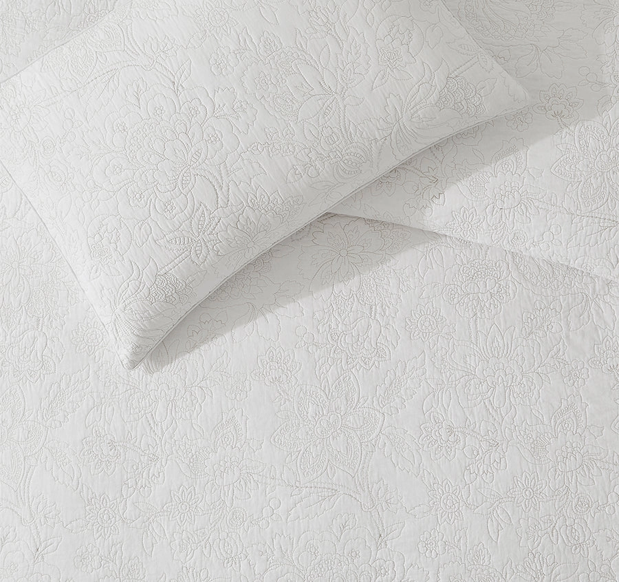 Trailing Laurissa Quilt Cover Set Range Off White