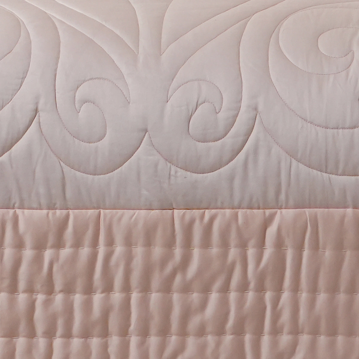 Tranquil Essence Cambric Lawn Peach Summer AC Quilt/Quilted Bed Cover/Comforter