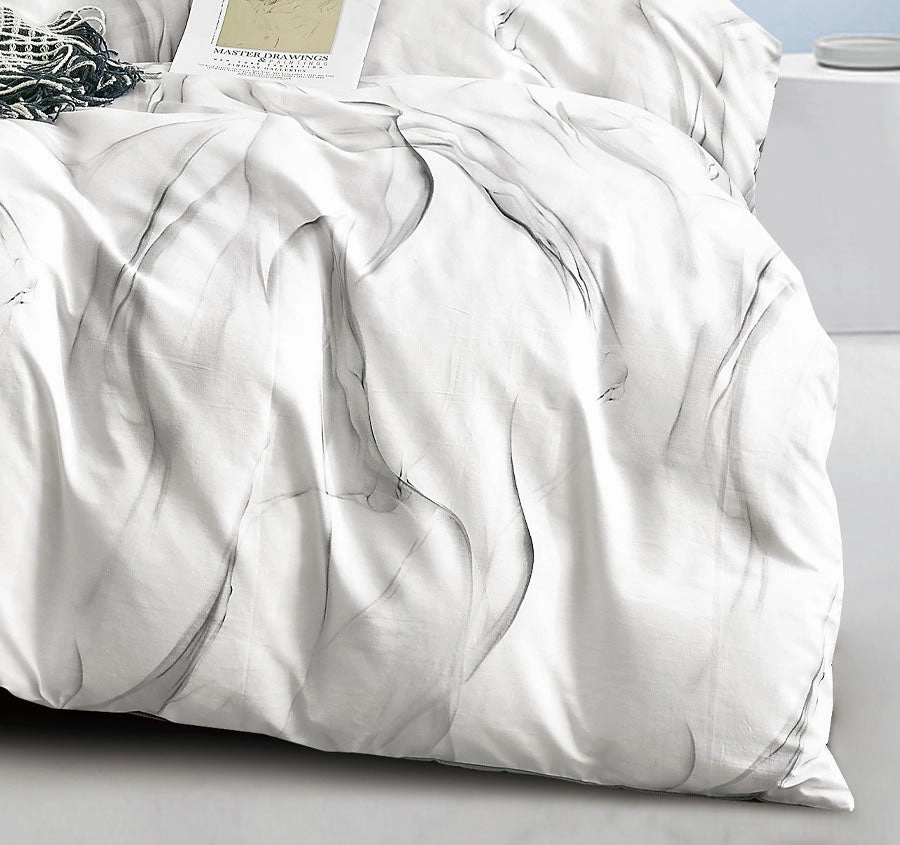 Vander Quilt Cover Set Range Soft Grey