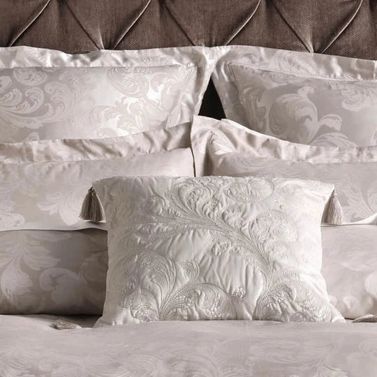 Verity Gold European Pillowcase by GRACE Linen House