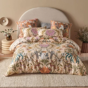 Victoria Apricot Quilt Cover Set by Linen House