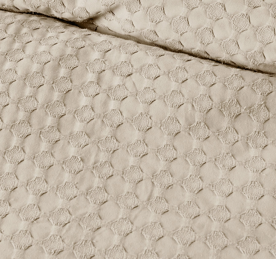 Vista Quilt Cover Set Range Pebble