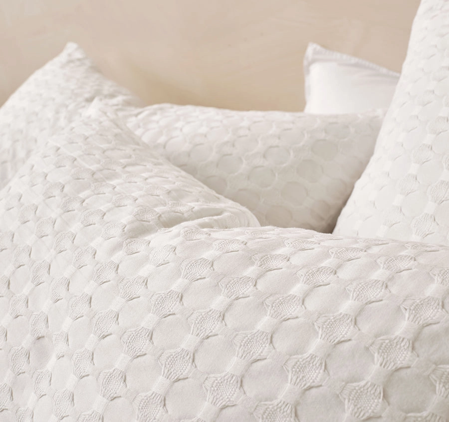 Vista Quilt Cover Set Range White