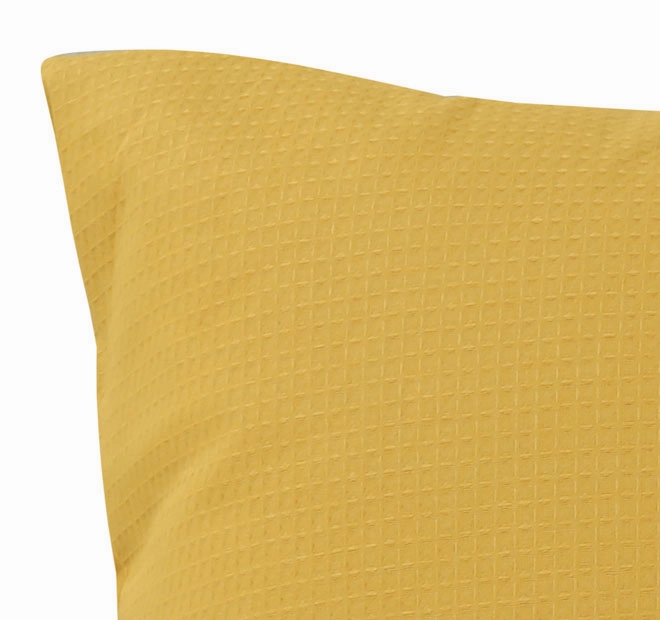 Waffle Quilt Cover Set Range Ochre