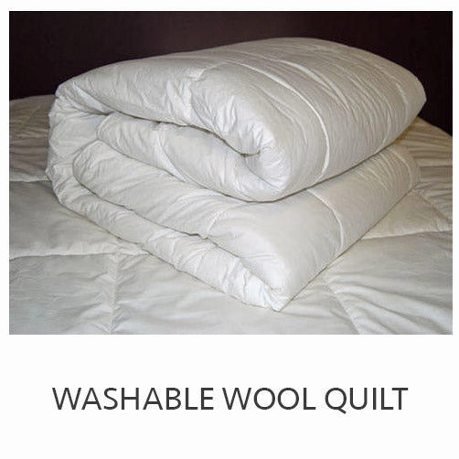 Washable Wool Quilt 500gsm by Caressed by Nature