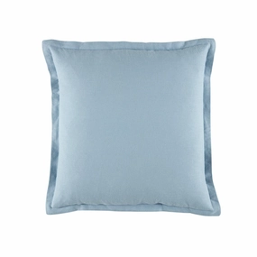 Wellington 43 x 43 cm Linen Blend Square Cushion Soft Blue by Bianca