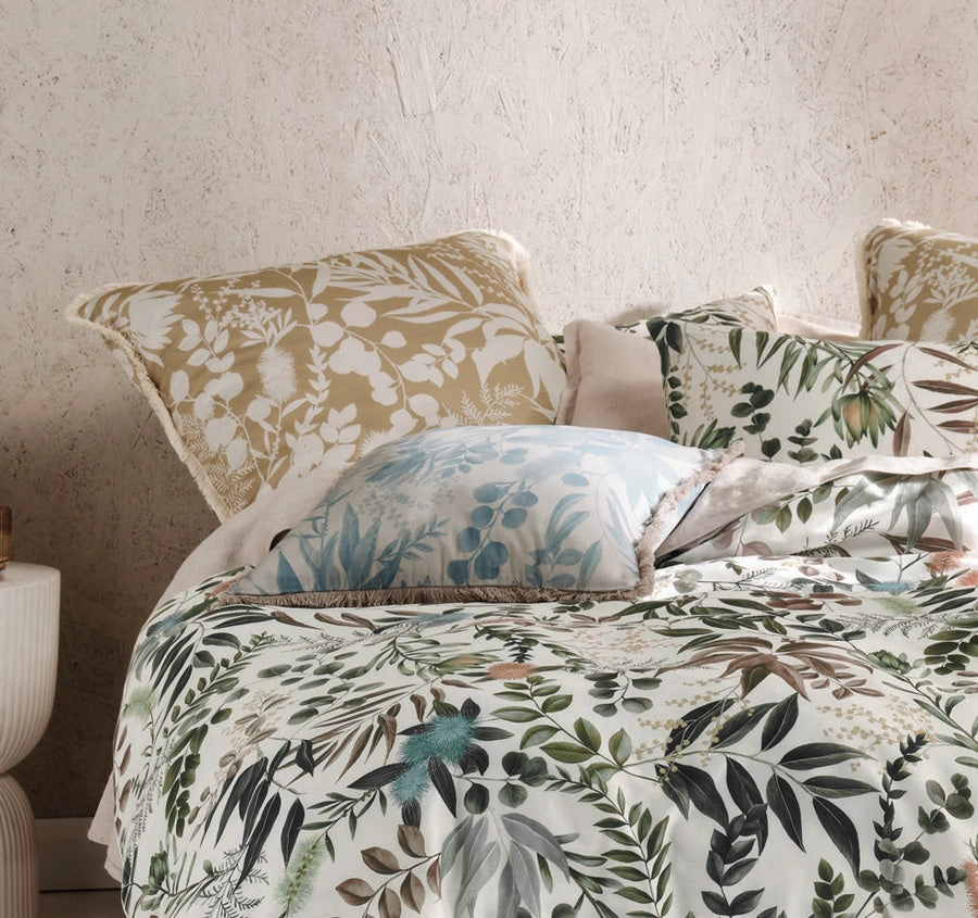 Willamine Quilt Cover Set Range Vanilla