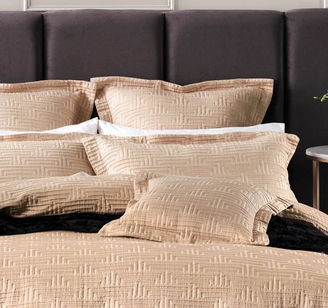 Winston Quilt Cover Set Range Gold