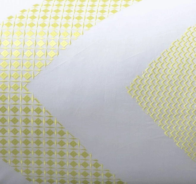 Zig Zag Citrus Quilt Cover Set by KAS