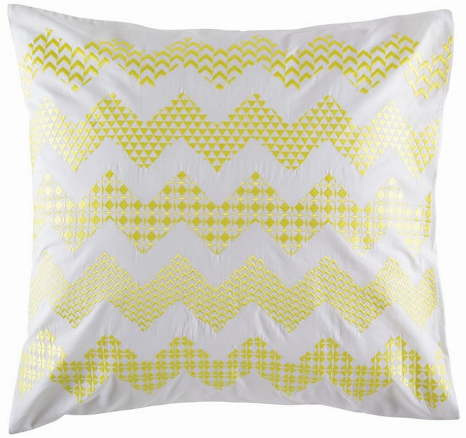 Zig Zag Citrus Quilt Cover Set by KAS